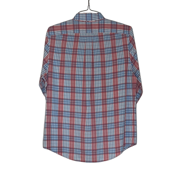 Vineyard Vines Men's Plaid Shirt - Red and Blue - Picture 4 of 4